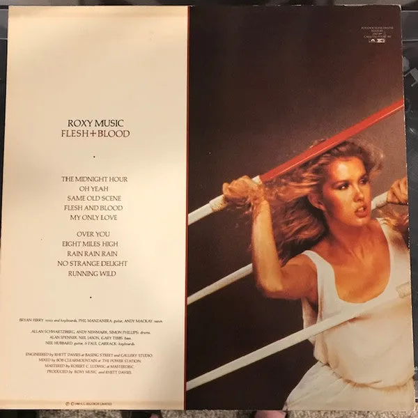 Roxy Music Flesh+Blood LP vinile ristampa 1987 NM