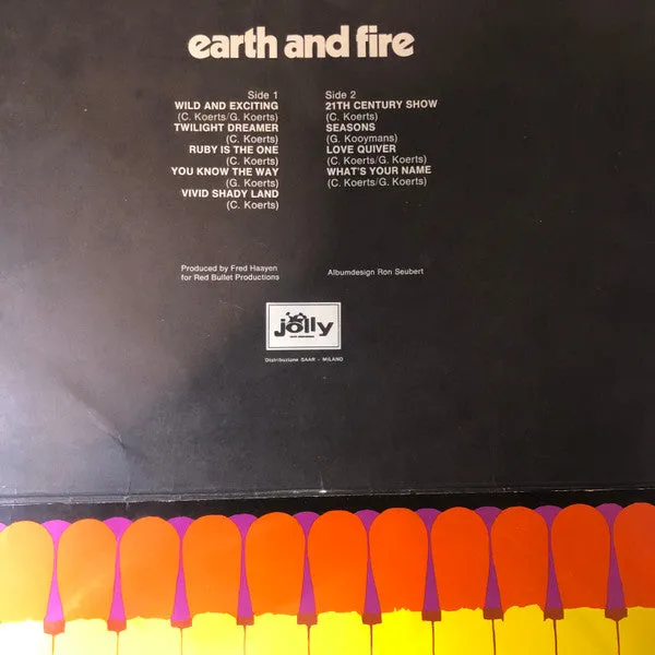 Earth And Fire vinile LP 1970 prog Italia