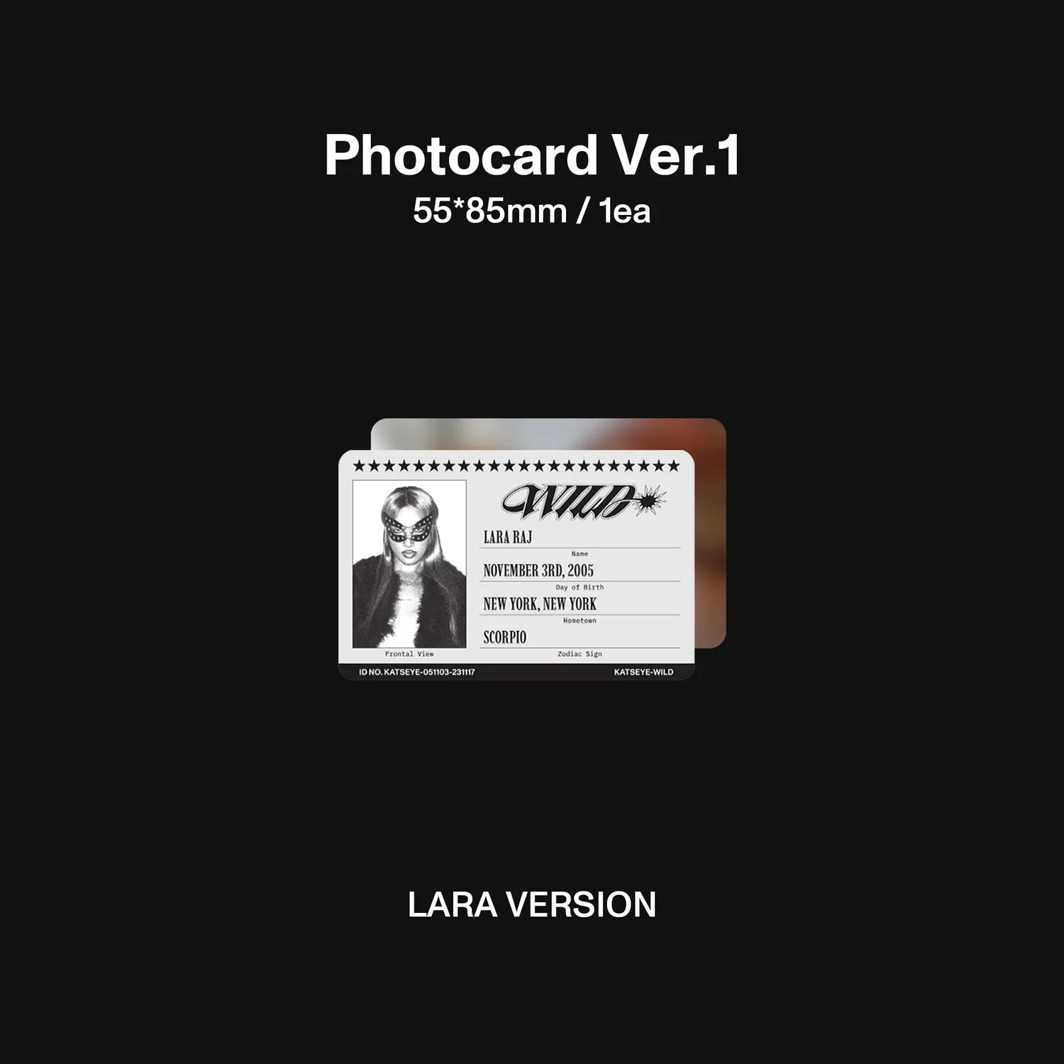 KATSEYE WILD Lara ver. CD con photocard