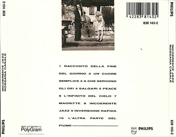Rossana Casale Incoerente Jazz CD album 1989