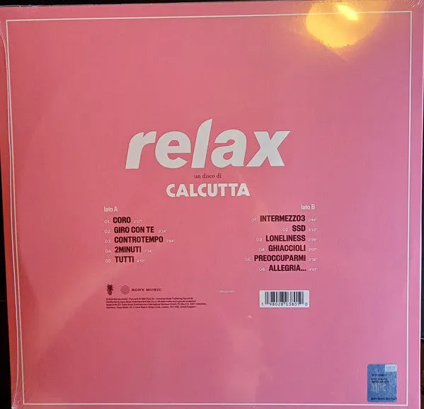 Calcutta Relax vinile blu LP ristampa indie pop