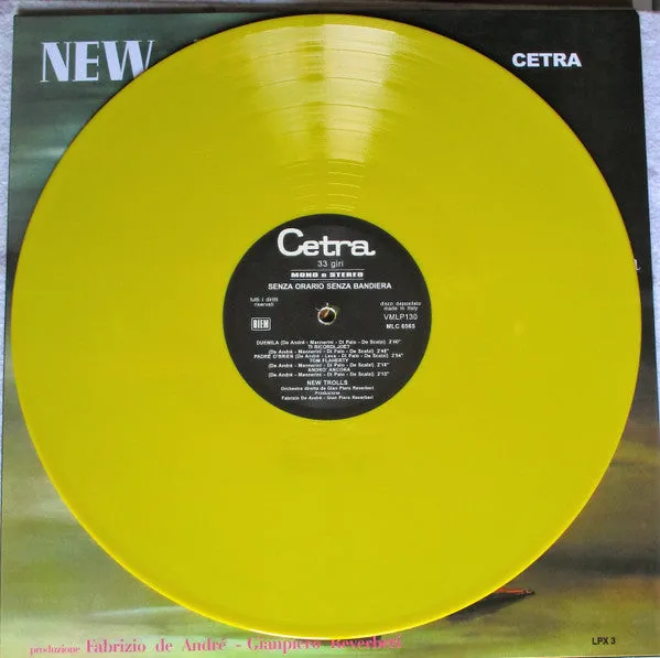 New Trolls Senza Orario Senza Bandiera LP giallo mono