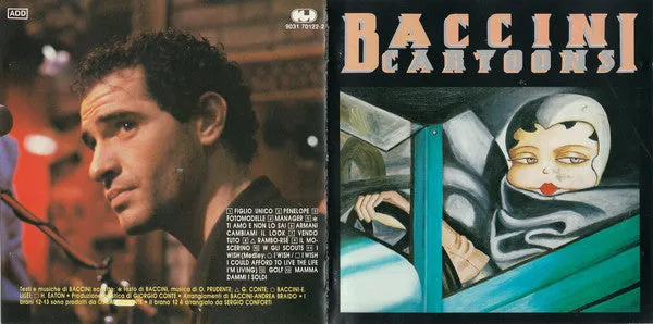 Baccini Cartoons CD album pop vocale 1989