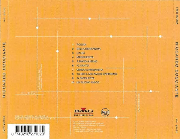 Riccardo Cocciante omonimo CD raccolta limitata NM