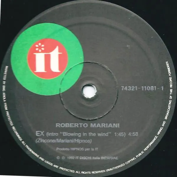 Roberto Mariani Ex Giulia Vinile 12 pollici hip-house