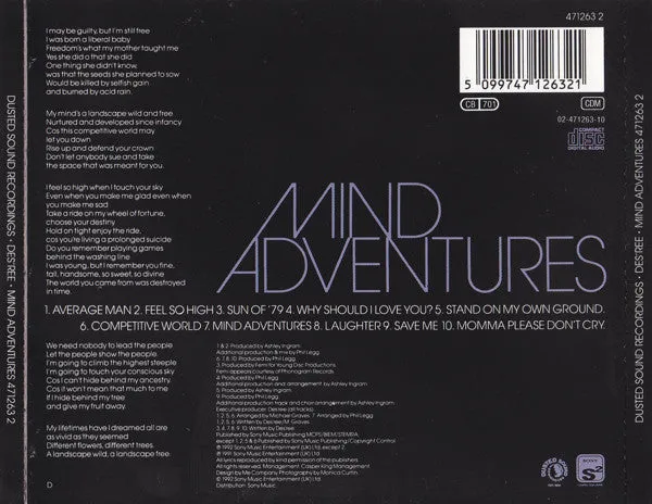 Des’ree Mind Adventures CD album neo soul