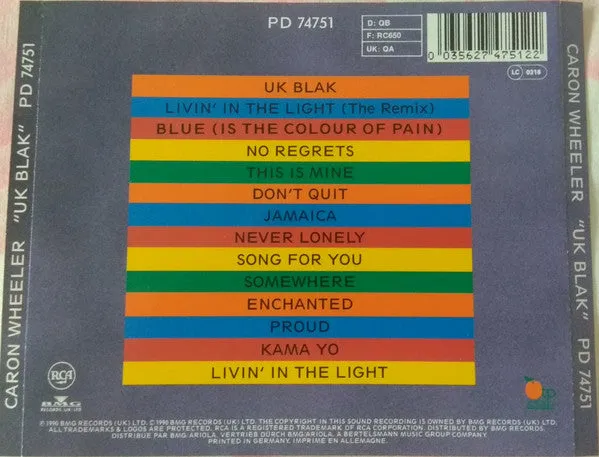 Caron Wheeler UK Blak CD album soul usato