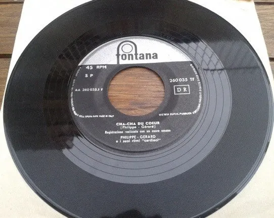 Philippe-Gérard Cha-Cha Du Coeur 45 giri 7" latin 1960