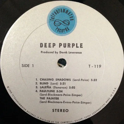 Deep Purple Deep Purple vinile LP first pressing USA
