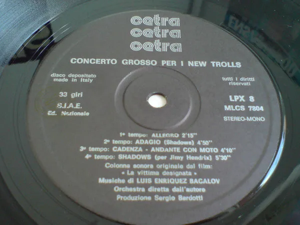 New Trolls Concerto Grosso vinile LP ristampa 1974 VG+