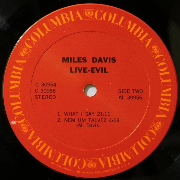 Miles Davis Live-Evil doppio vinile 2xLP fusion gatefold