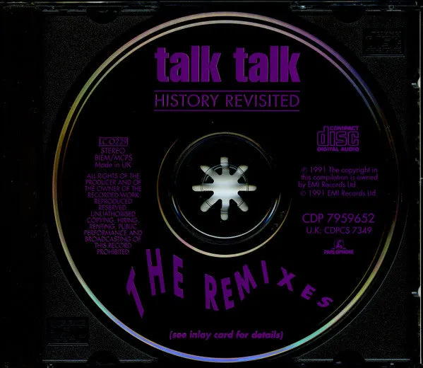 Talk Talk History Revisited The Remixes CD compilation 1991 Near Mint