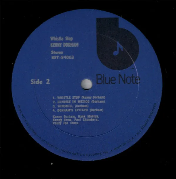 Kenny Dorham Whistle Stop LP ristampa Blue Note NM