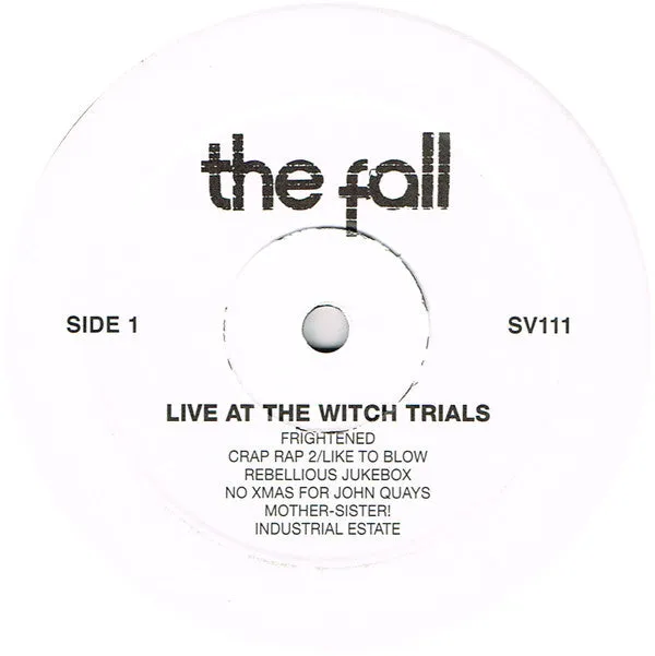 The Fall Live At The Witch Trials vinile LP post-punk