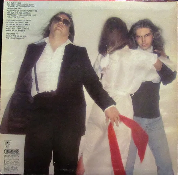 Meat Loaf Bat Out Of Hell LP pop rock usato VG+ USA