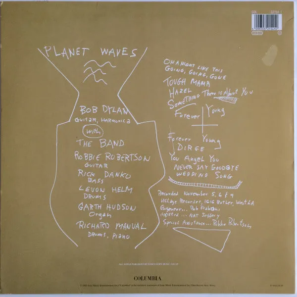 Bob Dylan Planet Waves vinile LP folk rock olandese