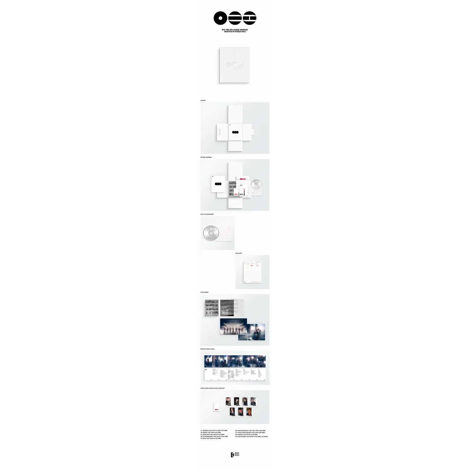 BTS Arirang Rooted in Korea Ver. CD 84 pagine
