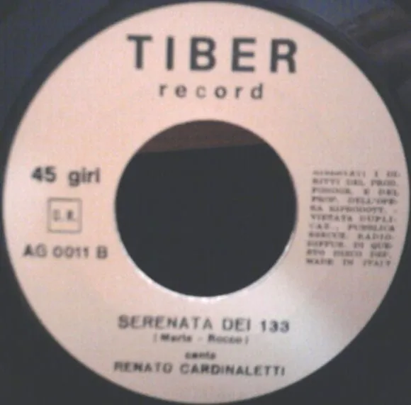 Franco Trincale Fora Piove E Tira Er Vento 45 giri 7" VG+