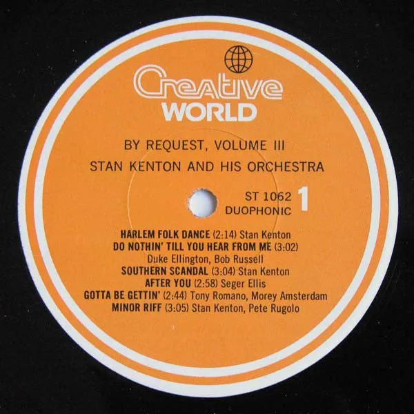 Stan Kenton By Request Volume III vinile LP compilation jazz