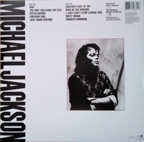 Michael Jackson Bad LP vinile gatefold funk soul