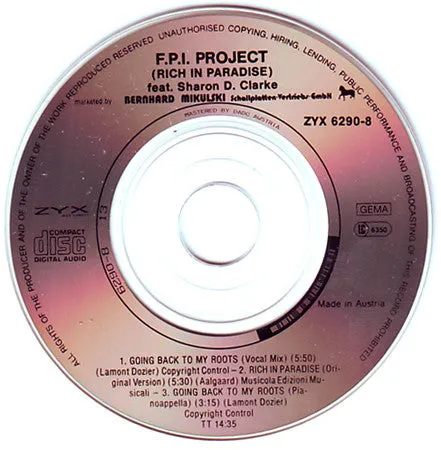 F.P.I. Project Going Back To My Roots CD mini maxi