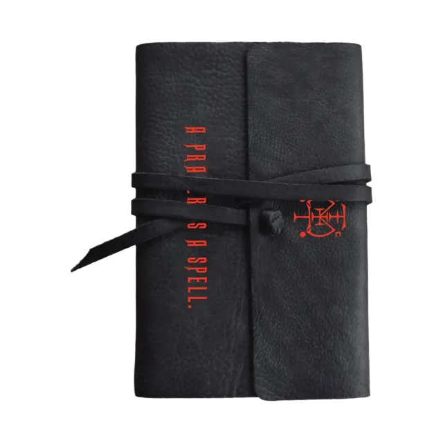 Polydor Prayer Is a Spell Quaderno Nero Pelle PU