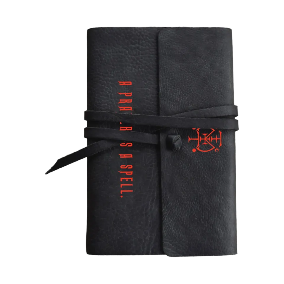 Polydor Prayer Is a Spell Quaderno Nero Pelle PU
