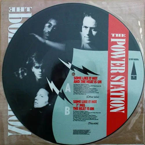 Power Station Some Like It Hot 12" picture disc pop rock VG+