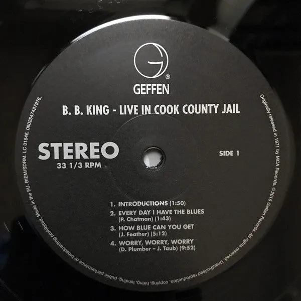 B.B. King Live In Cook County Jail vinile LP 180g 2015