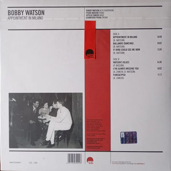 Bobby Watson Appointment In Milano vinile 180g numerato