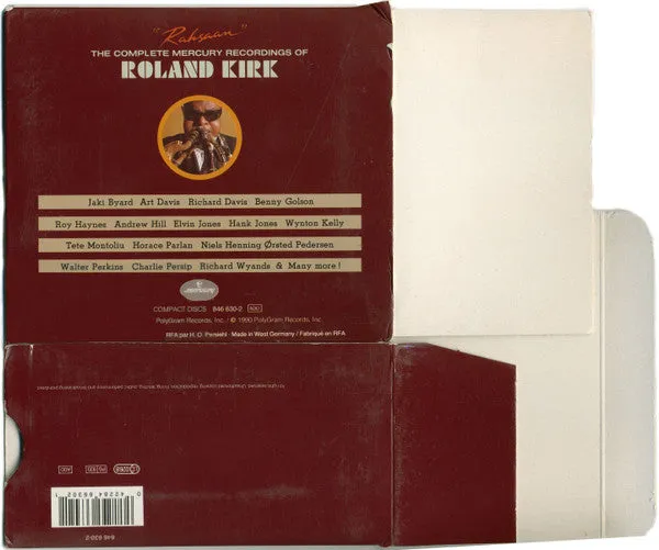Roland Kirk Rahsaan Complete Mercury Recordings Box 11 CD