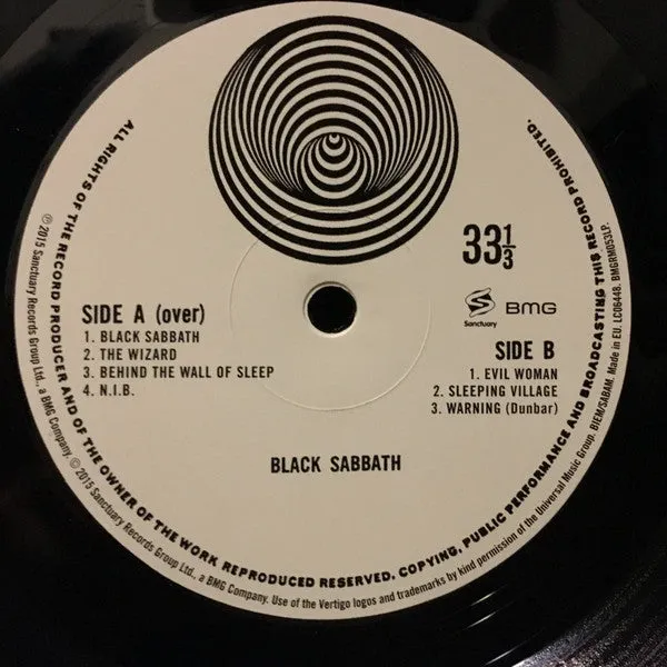 Black Sabbath Black Sabbath vinile LP 180g mint ristampa