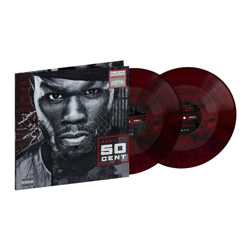 50 Cent Best Of vinile rosso marmo 2LP