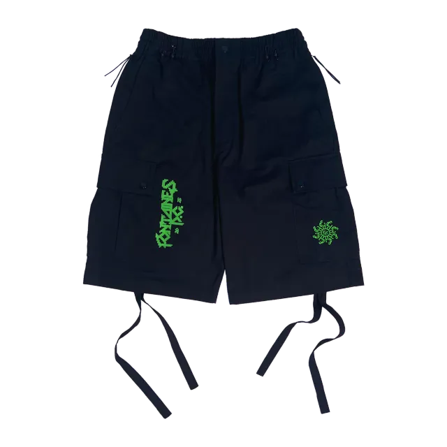 Fontaines D.C. Spiral Monogram shorts neri cotone