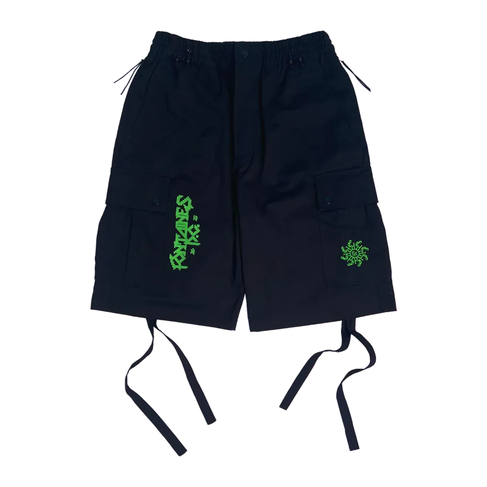 Fontaines D.C. Spiral Monogram shorts neri cotone