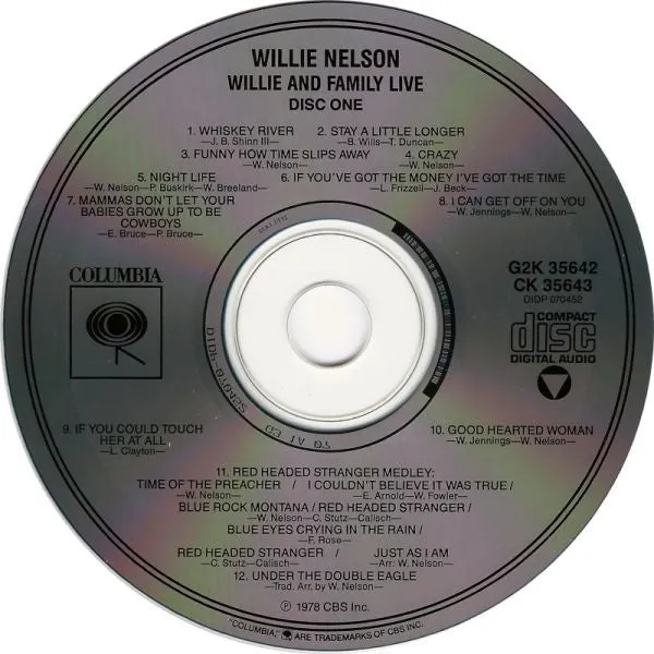 Willie Nelson Willie And Family Live 2CD country NM