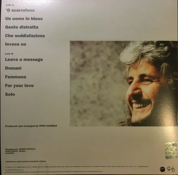 Pino Daniele Un Uomo In Blues LP vinile 180g rimasterizzato