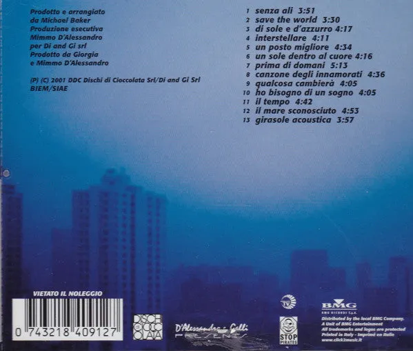 Giorgia Senza Ali CD album pop usato