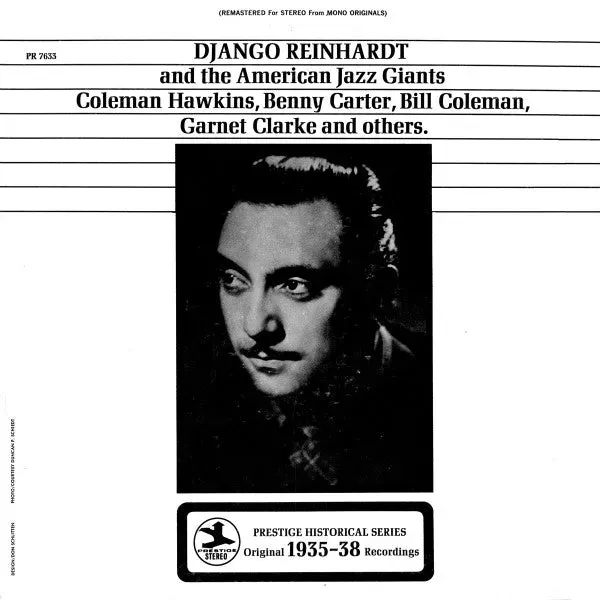Django Reinhardt American Jazz Giants LP swing usato