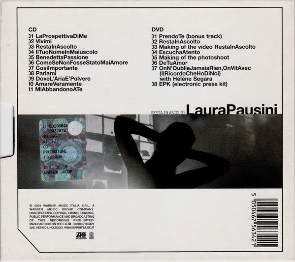 Laura Pausini Resta In Ascolto CD + DVD edizione speciale