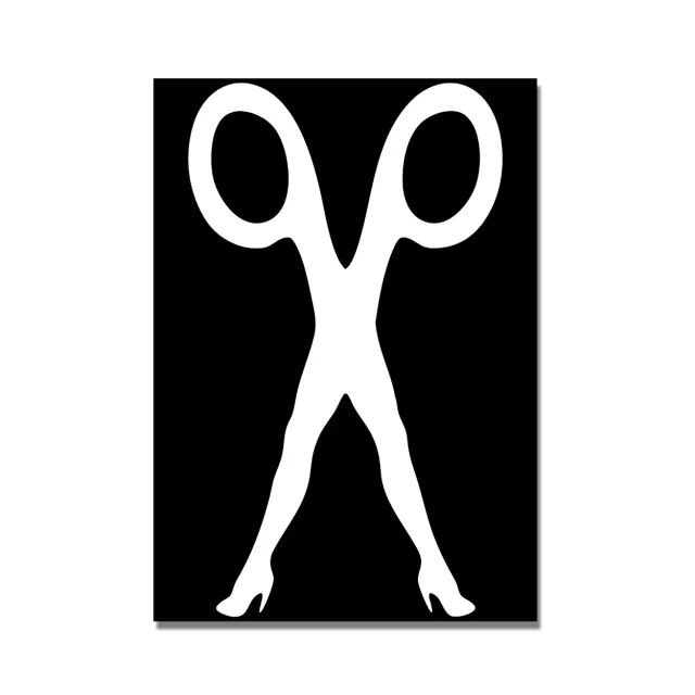 Polydor Records Scissors logo stampa A3 litografica