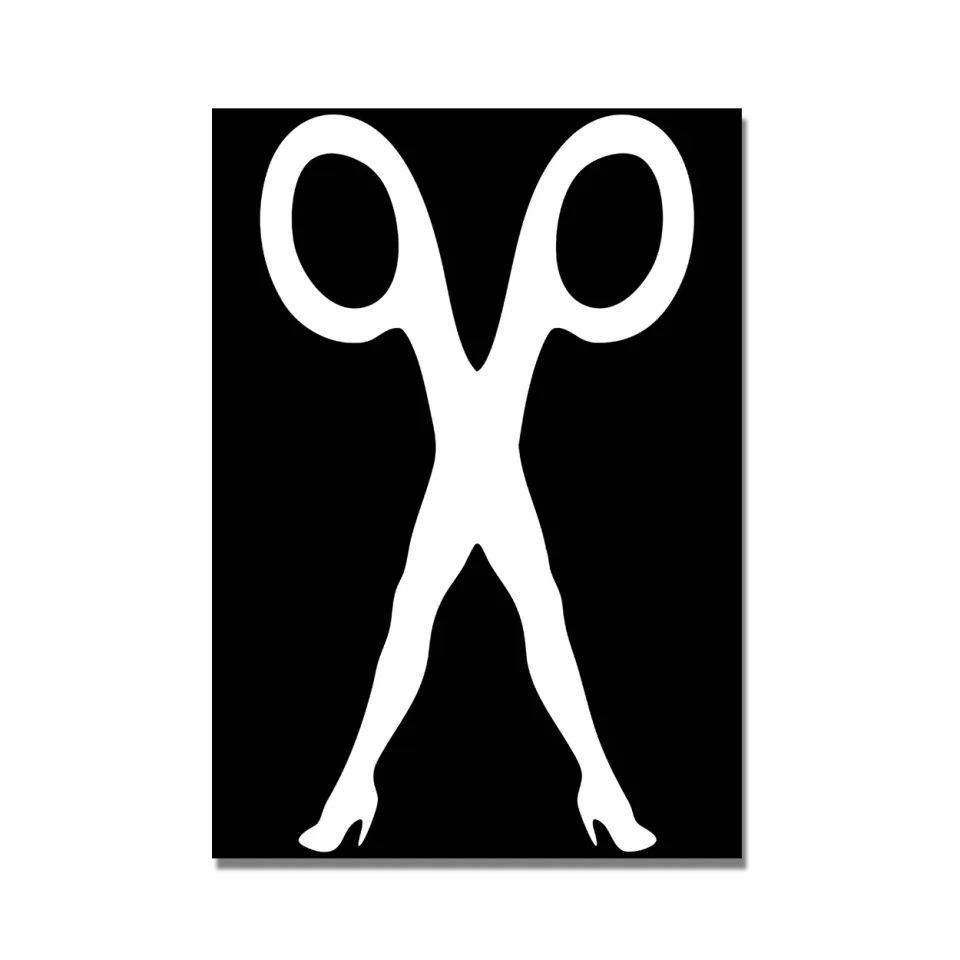 Polydor Records Scissors logo stampa A3 litografica