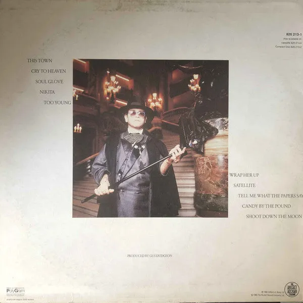 Elton John Ice On Fire LP vinile 1985