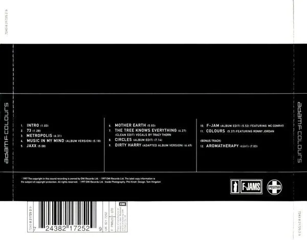 Adam F Colours CD album drum n bass downtempo 1997