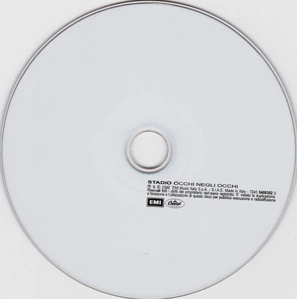Stadio Occhi Negli Occhi CD album pop 2002