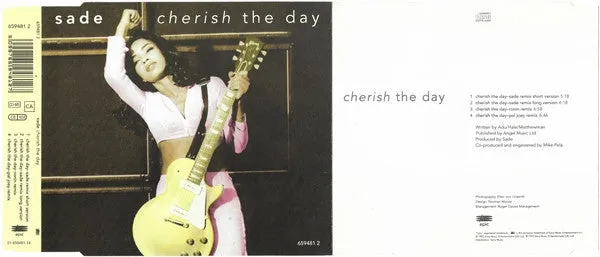 Sade Cherish The Day CD maxi VG+ remix 1993