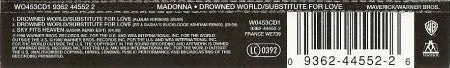 Madonna Drowned World CD singolo CD1 ambient