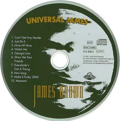 James Brown Universal James cd album funk