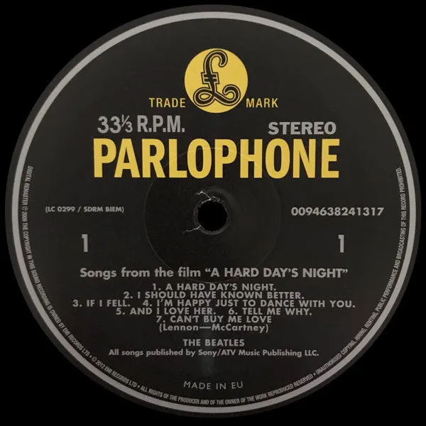 The Beatles A Hard Day's Night vinile LP 180g rimasterizzato