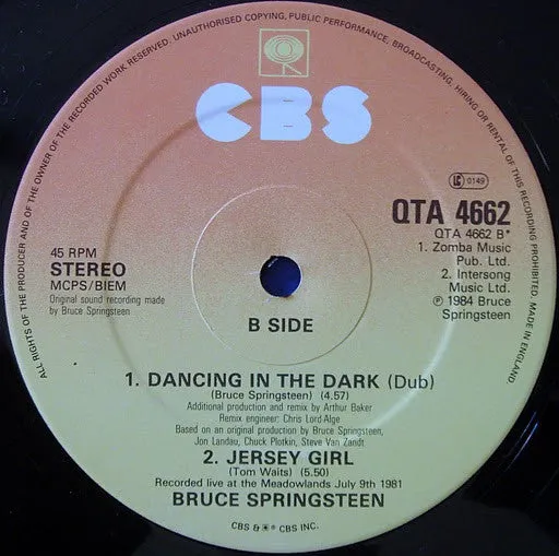 Bruce Springsteen Cover Me 12" maxi rock NM